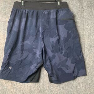 Lululemon Men's Size Small athletic‎ The Short 9" Blue Camo